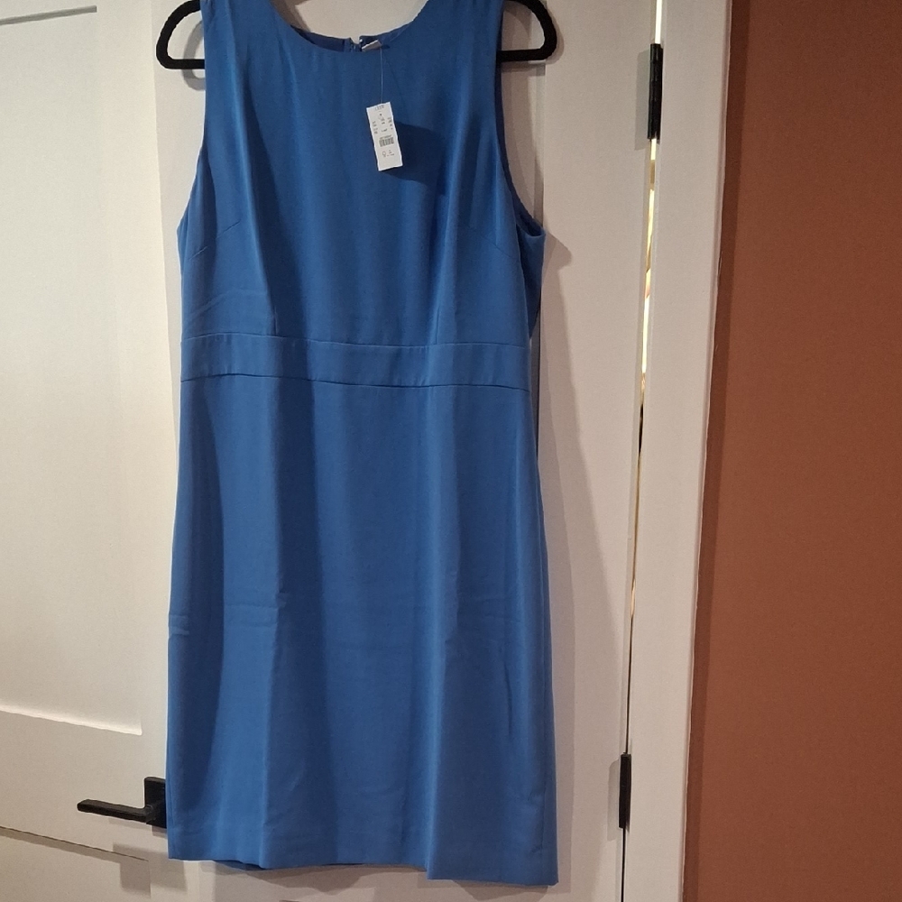 JCrew Elegant Blue Sleeveless Dress Size 14